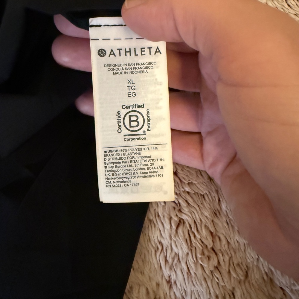 Athleta Black Racerback Training Tank - Picture 6 of 6
